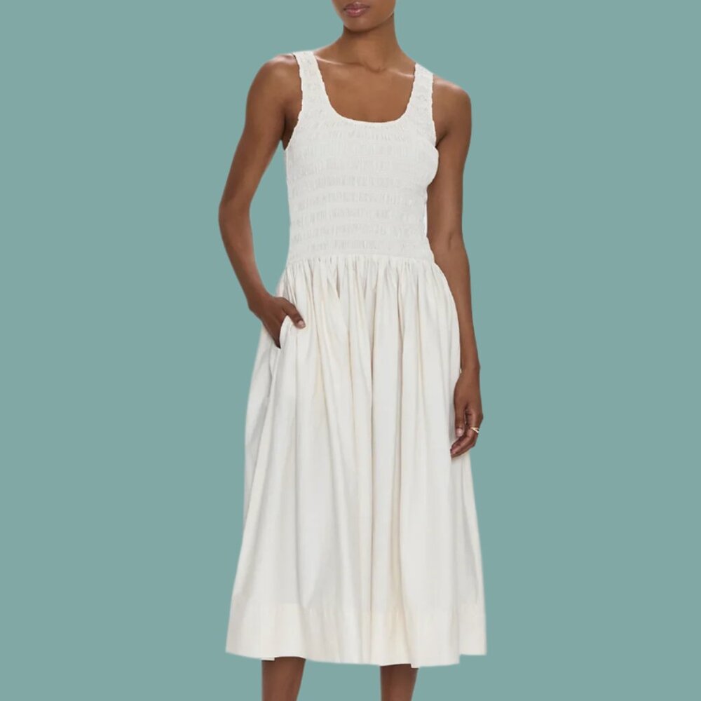 Pistola Alessia Smocked Drop Waist Dress